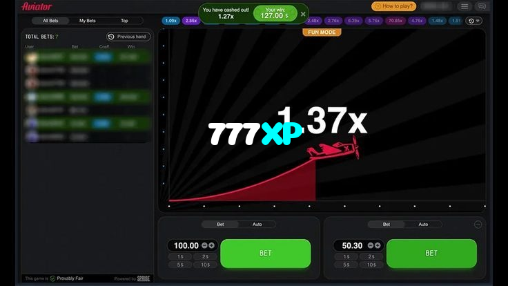 available types of 777XP bet including pre-match live express and system bets